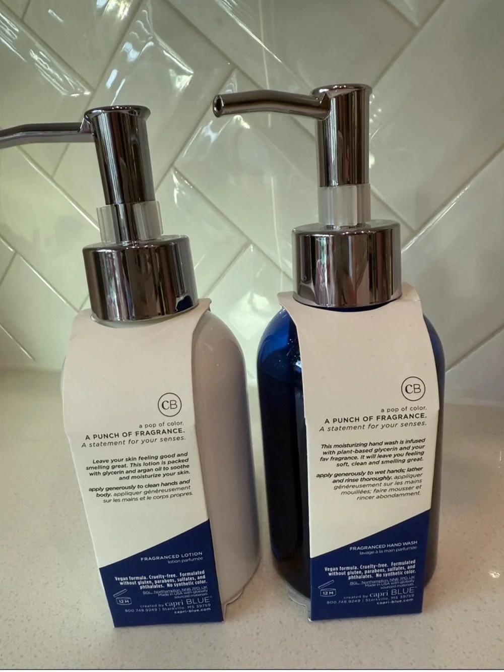 Capri BLUE Hand Soap and Lotion Set ~ Watery Moon